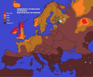 Mapping Redheads Which Country Has The Most Politics The