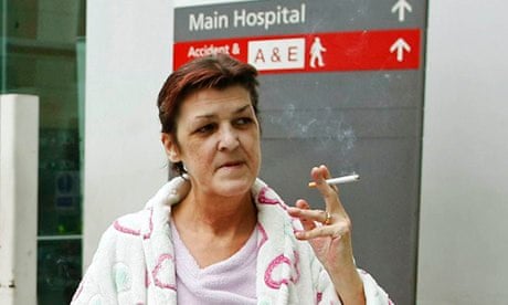 Meaning of Smokers Outside the Hospital Doors by Editors
