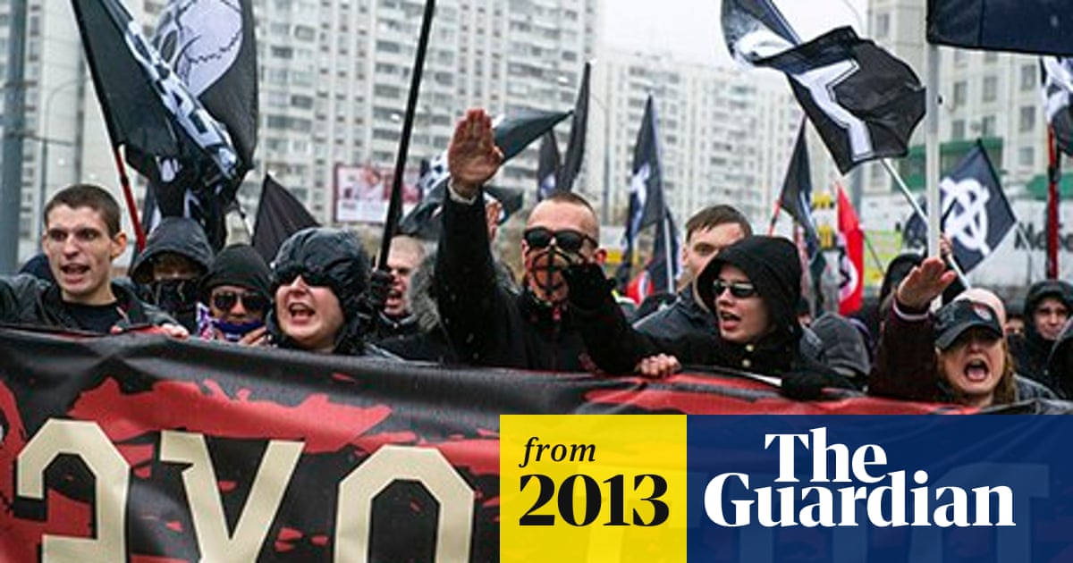 Russian Nationalists March Against Immigration Russia The Guardian