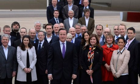 David Cameron with China delegation