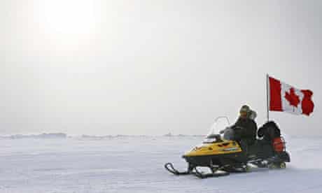 A Canadian ranger making a patrol on Ellesmere Island, part of the country's existing Arctic land.