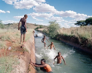 Big Pic - South Africa: people swim in river in South Africa