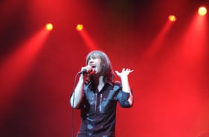 Bobby Gillespie of Primal Scream performs at Xfm's Winter Wonderland 2013, at the O2 Apollo Manchester, England.
