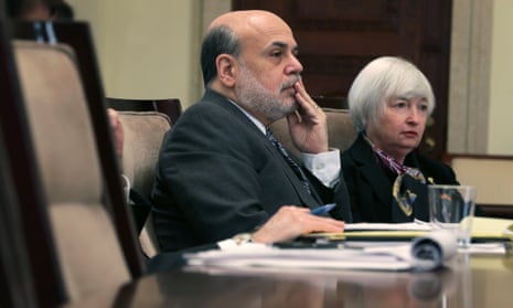 Federal Reserve Board chairman Ben Bernanke  and Janet Yellen, vice-chair and President Obama's nominee to succeed Bernanke,