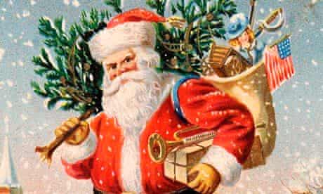 Traditional illustration of Santa Claus or Father Christmas