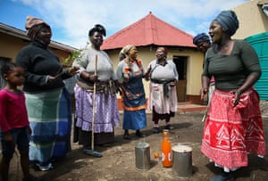 Qunu awaits: Women take part in a Mgidi initiation ritual