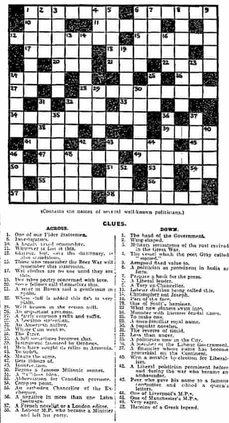 Can you solve the first Guardian crossword? | Crosswords ...