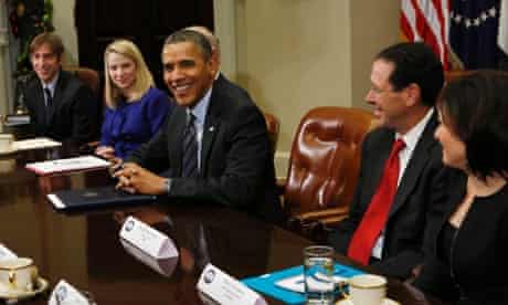 Obama with tech leaders