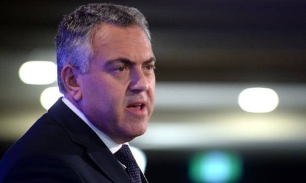 Federal treasurer Joe Hockey speaking at the National Press Club in Canberra, Tuesday, Dec. 17, 2013. Mr Hockey spoke on the Mid Year Economic and Fiscal Outlook. (AAP Image/Alan Porritt) NO ARCHIVING