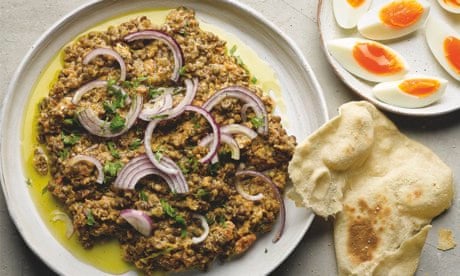 Yotam Ottolenghi's crushed puy lentils with tahini and cumin