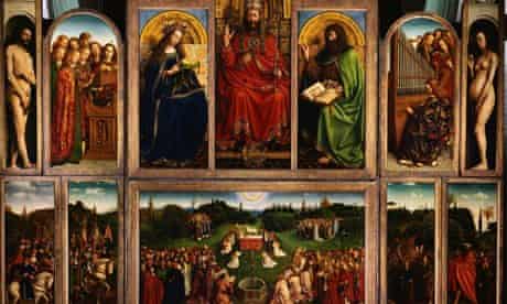 The Ghent Altarpiece (Open) by Hubert van Eyck and Jan van Eyck
