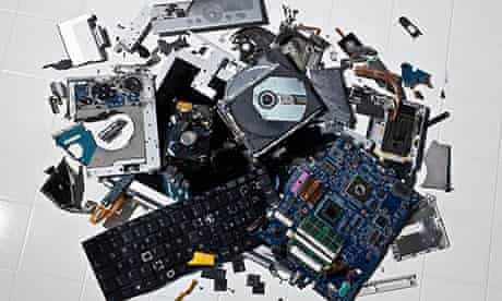 electronics smashed