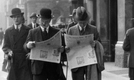 Men Reading Newspapers in London