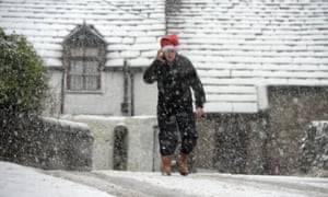 A Christmas storm has bought white out conditions in the north Pennines where heavy snowfalls blanketed the town of Nenthead, Cumbria.