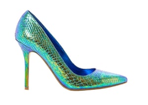 Party shoes: Party shoes - green iridescent courts by Dune