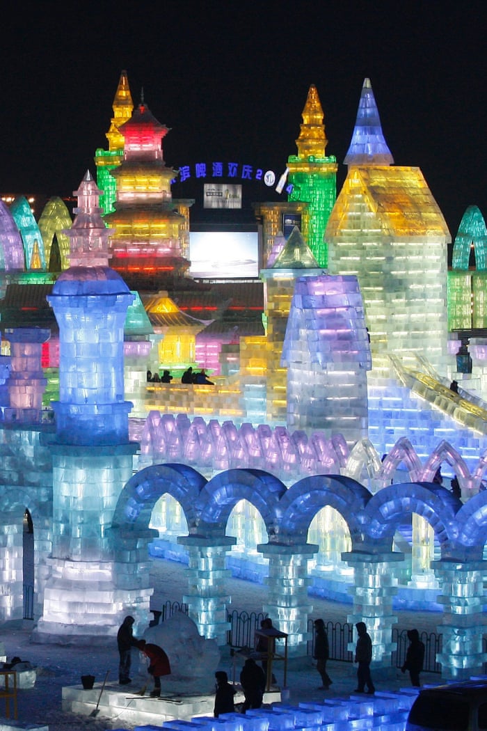Harbin Ice Sculpture Festival In Pictures World News The Guardian
