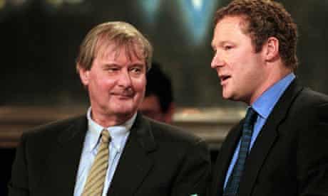 Fortune, left, with Rory Bremner in 2000.