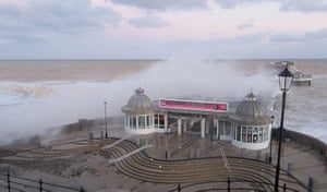 Weather UK: Cromer Pier this morning after the worst tidal surge  Norfolk 