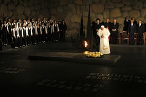 pope benedict resigns: Yad Vashem Holocaust Memorial in Jerusalem 