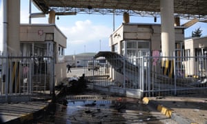 The Cilvegozu border crossing between Turkey and Syria in Hatay after nine people were killed and dozens wounded when a car exploded, damaging 15 humanitarian aid vehicles nearby. The explosion happened barely 40 metres from the crossing.