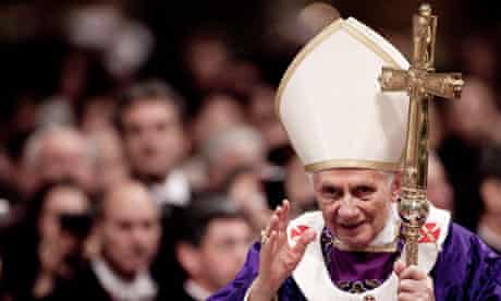 Pope Benedict XVI celebrates ash wednesday