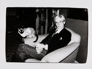 Warhol Photography: Andy Warhol with Cat