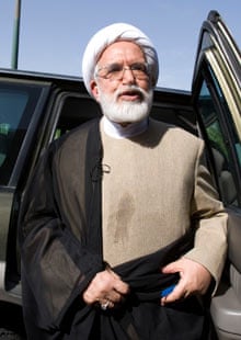 Iranian opposition leader Mehdi Karroubi during the 2009 presidential election campaign