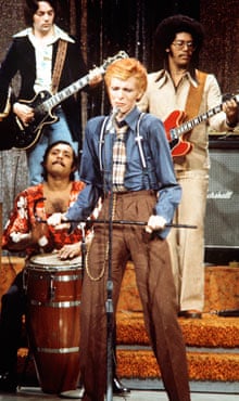 David Bowie performing on the Dick Cavett Show