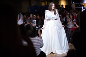 London Plus Size Fashion: A model on the runway