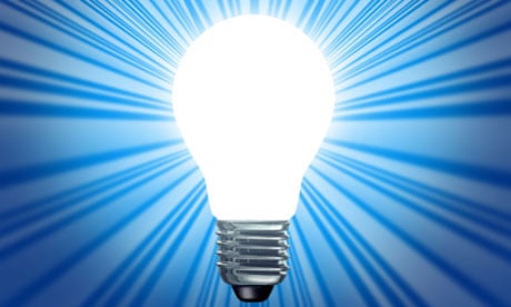 Idea symbol of a light bulb shape