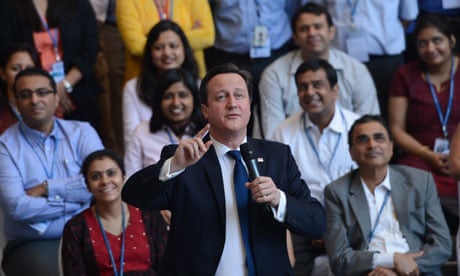David Cameron in Mumbai, India