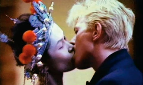David Bowie with Geeling Ng in the China Girl video
