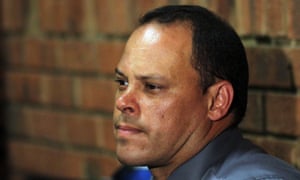 Investigating officer Hilton Botha at Pretoria magistrates court for Oscar Pistorius's bail hearing on 20 February 2013.
