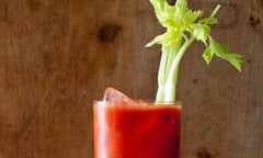a glass of bloody mary, breakfast drink for Hunter S Thompson