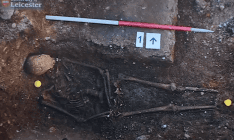 A skeleton that may be that of Richard III.