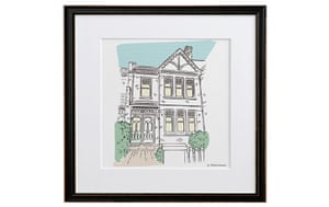 Love gifts: Framed drawing of a house
