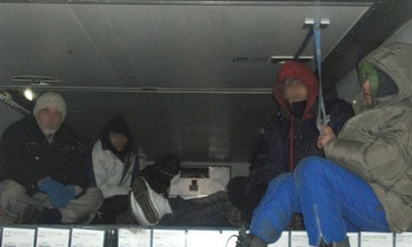 Stowaways foound in refrigerated lorry