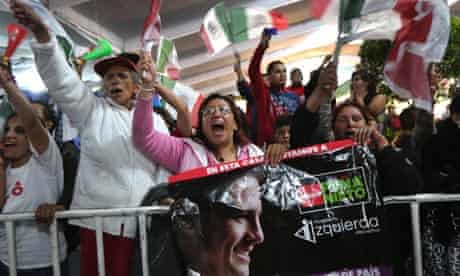 Supporters Of Mexico's PRI Party Celebrate Election Results