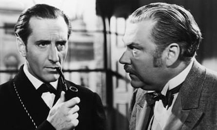 Basil Rathbone and Nigel Bruce In The Adventures of Sherlock Holmes