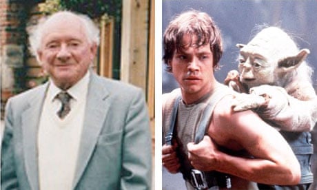 Stuart Freeborn and his Jedi master creation Yoda