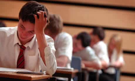 School pupils sit exams