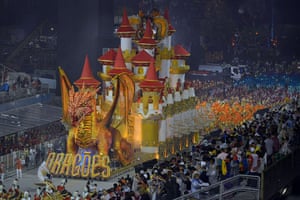 Carnival: A float of Dragoes da Real samba school