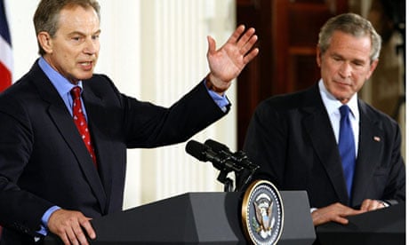 Bush And Blair Hold Joint Press Conference