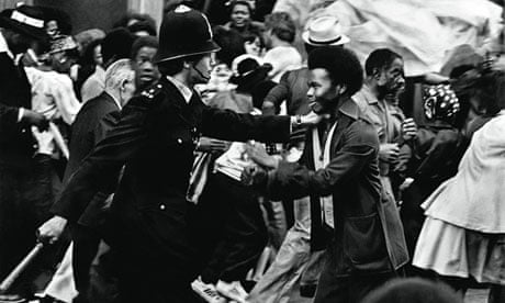 Robert Golden's photograph from the Notting Hill carnival riots in 1976.