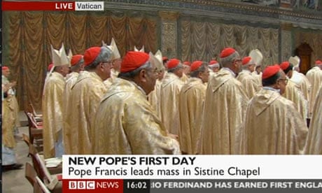 Mass at the Sistine Chapel.