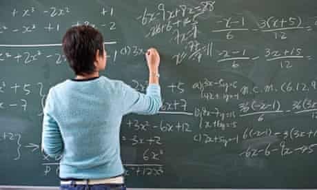 Maths on blackboard
