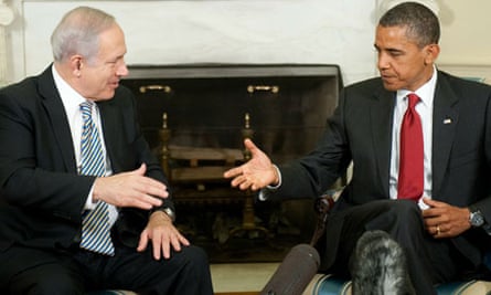Barack Obama meets Binyamin Netanyahu