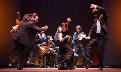 Dancers (l-r) Rafael Estevez, Patricia Guerrero and Nani Paños in Flemenco Hoy
