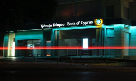 A Bank of Cyprus branch in Nicosia