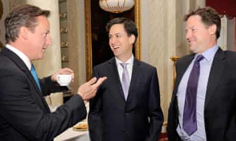 Clegg, Cameron, Miliband